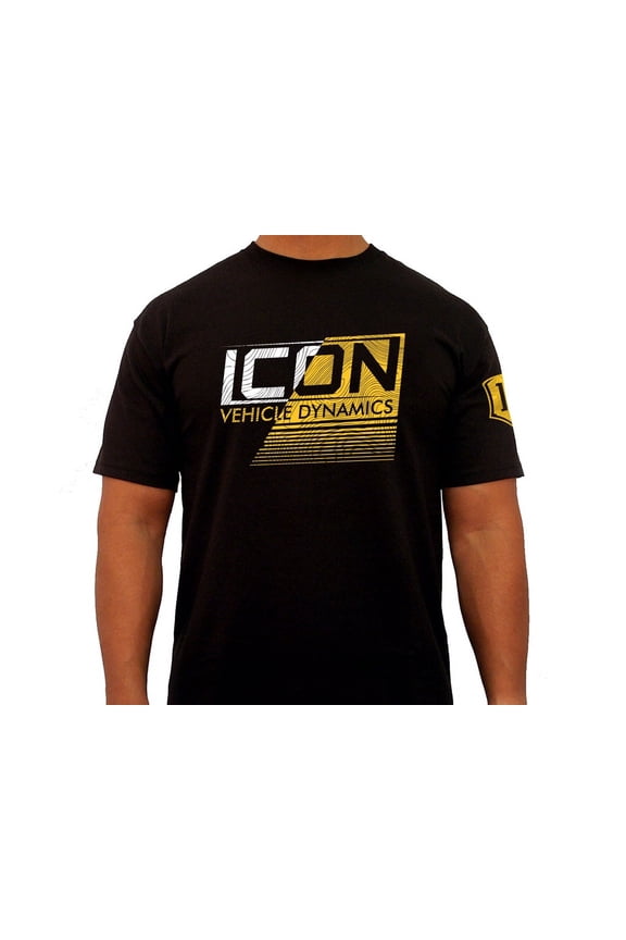 ICON Strikeout-Logo Tee  Black, Extra Large