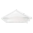 thumbnail image 1 of ICON Technologies 01869, 13"W x 32"L, White Neo Angle Outer Skylight, 1 of 2