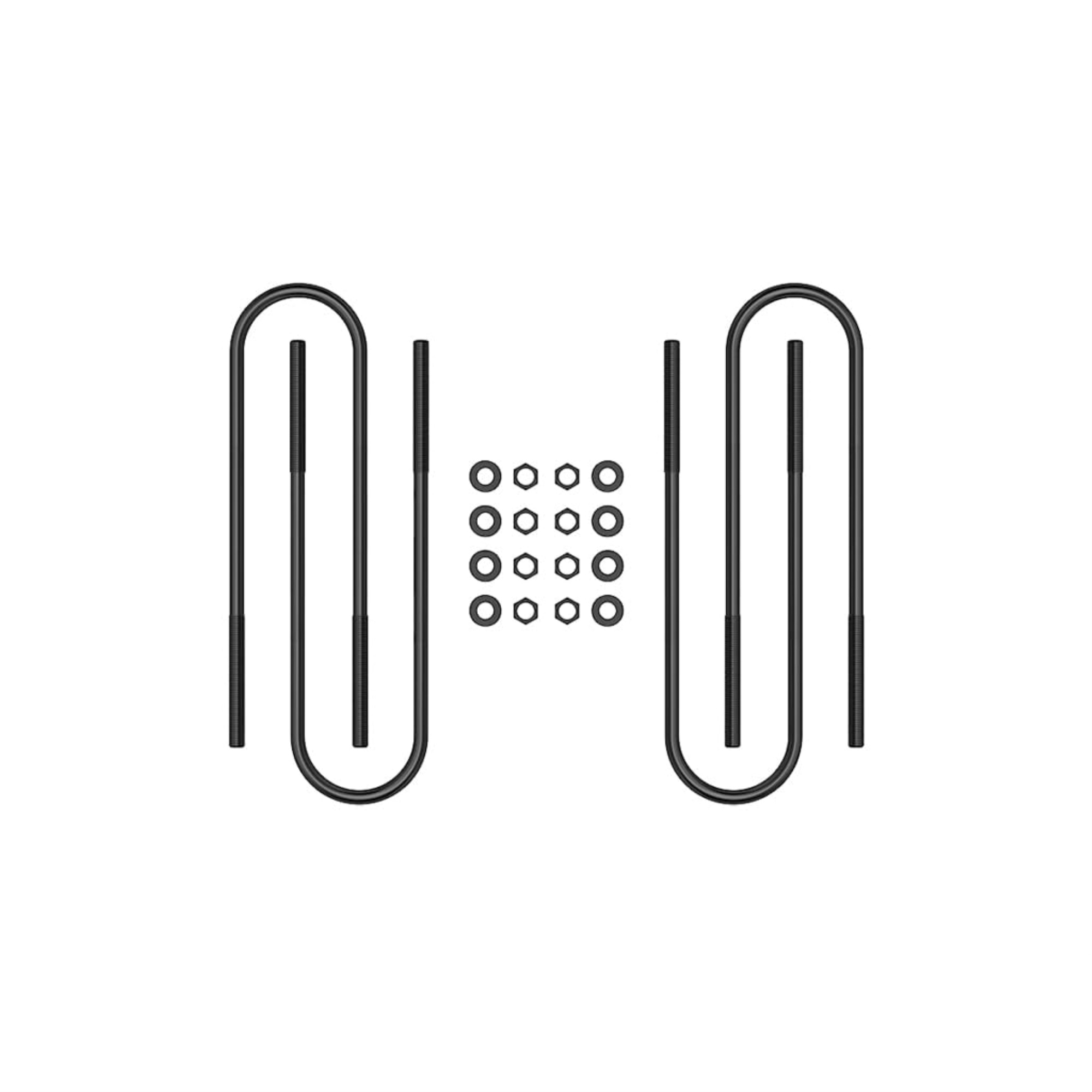 ICON, Front Semi-Round U-Bolt Kit, Compatible with 2000-04 Ford F250/F350 SD, 37001