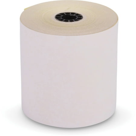 ICONEX, ICX90771000, 3" Carbonless POS Paper Roll, 10 / Carton, White,Yellow