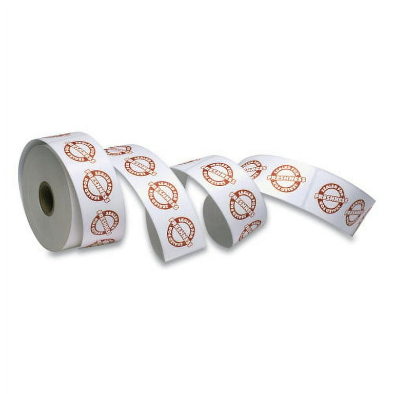 Tamper Seal Label, 1.88 x 6, Red/White, 500/Roll, 4 Rolls/Carton Tamper Seal Label, 1.88 x 6, Red/White, 500/Roll, 4 Rolls/Carton