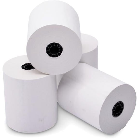 Iconex ICX90781278 3.125 in. Thermal Print Paper Receipt Roll, White
