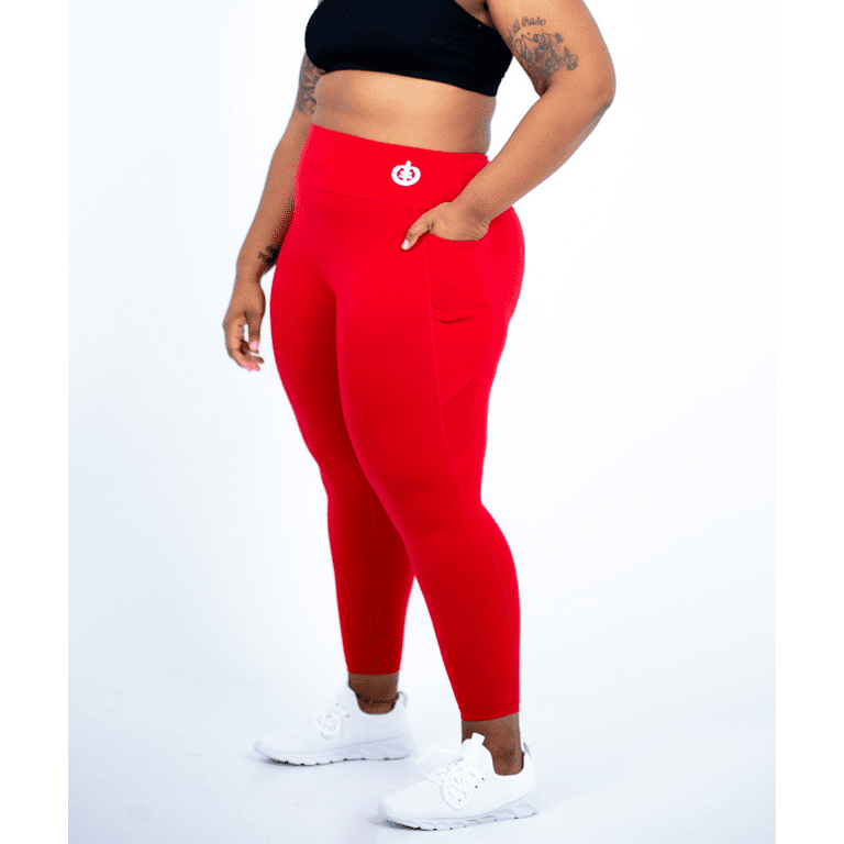 ICONI Women's & Women's Plus High Waisted & Squat Proof Full Length Leggings  with Pockets, Sizes S-4XL 