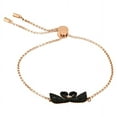 thumbnail image 1 of ICONIC SWAN BRACELET, BLACK, ROSE GOLD PLATING 5344132, 1 of 2