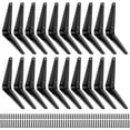 ICOOL Heavy Duty Floating Shelf Brackets (20 Pack, 6x5), LShape Wall