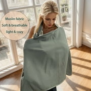ICOPUCA Muslin nursing cover green