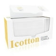 thumbnail image 1 of ICOTTON 2 in 1 Disposable Face Towel-100%Pure Cotton Clean Face Towels, 50 Pcs Large Single Use Face Towel & 150 Pcs Cotton Pads for Sensitive Skin, 1 of 7
