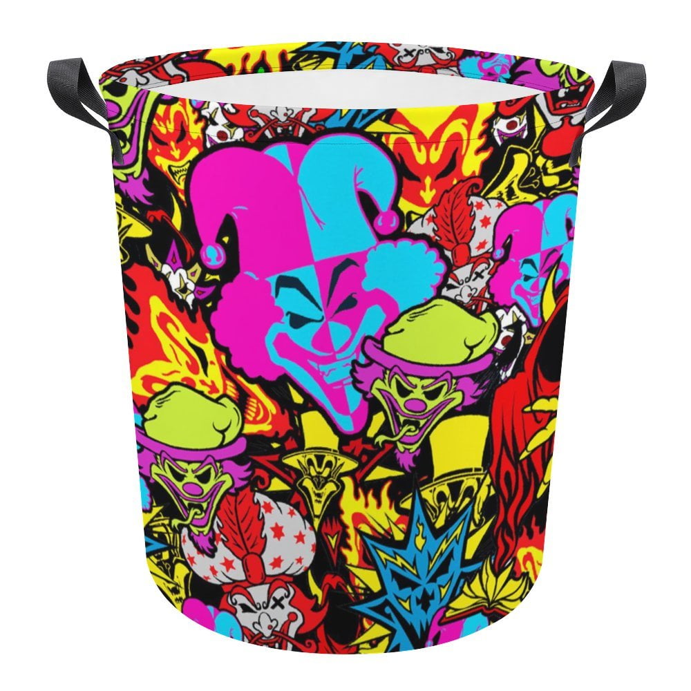 ICP Insane Clown Posse Laundry Hamper Circular Foldable Large Storage