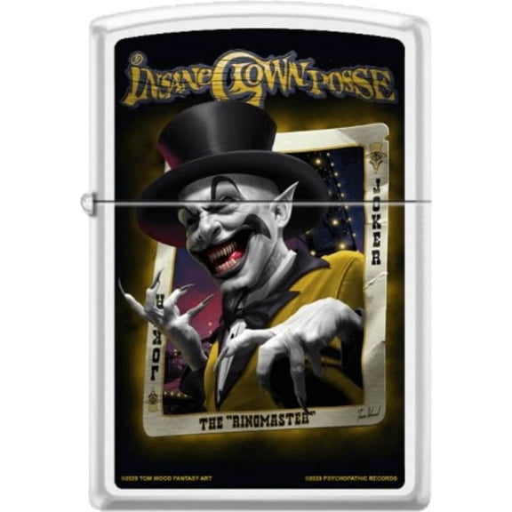 ICP Ringmaster - White Matte Zippo Lighter