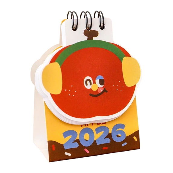 FAMTKT 2026 Mini Desktop Calendar Compact Desk Calendar for office Home Daily Planning,Home Decor Collection