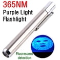 thumbnail image 1 of ICQOVD 365NM UV LED Flashlight Pen Light for Fluorescent Agent Detection and Inspection Use, 1 of 6