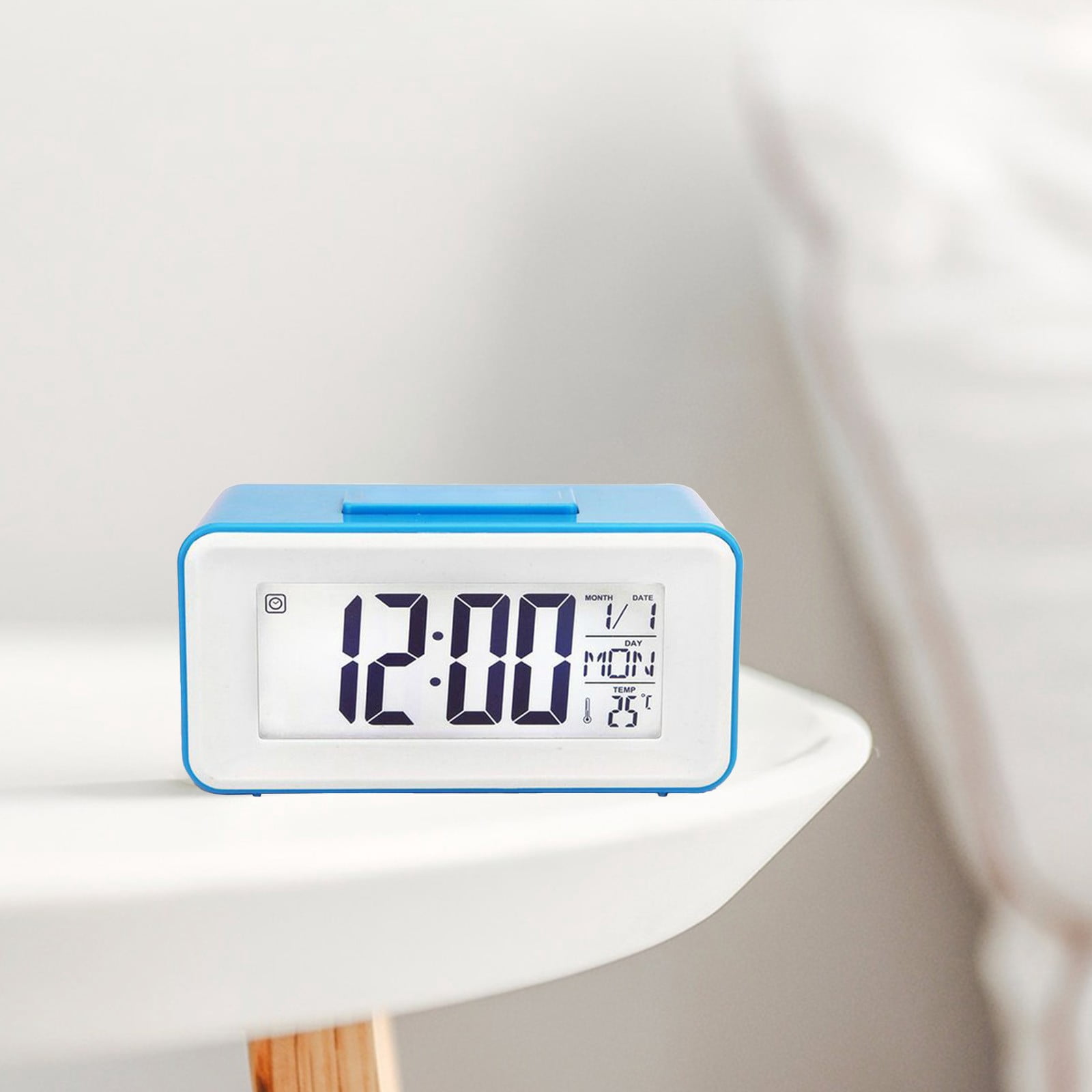 ICQOVD Alarm Clock LED Digital Desktop Clock Large Display With ...