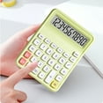 thumbnail image 1 of TOPRenddon Basic Calculator Portable Silent Keyboard Suitable for School office Home Simples Math Operations,Home Decor Collection, 1 of 6
