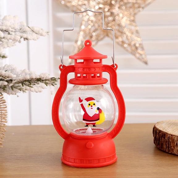 Feledorashia Camping Lantern Christmas Decoration Plastic LED Portable Lantern Night Light for Holiday Indoor Decorative Lighting,Home Decor Collection