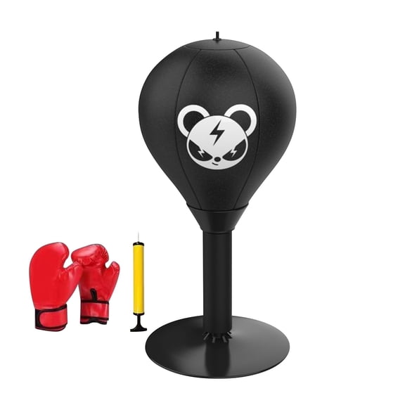 ICQOVD Desktop Punching Bag Reflex Strain and Tension Toys Workout Heavy Duty Funny Gifts Table Desk Boxing Punch Ball for Boxing Exercise