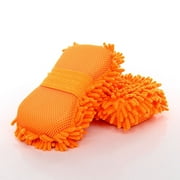 ICQOVD Clearance Microfiber Car Wash Sponge-Non-Scratch Wash Mitt-Two Sided Microfiber Wash Sponge-Microfiber Mitt for Cars Trucks Boats