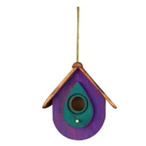 ICQOVD New Wooden Bird Nests Feeder Paulownia Bird House Pastorals Outdoor Hanging Gardening Hummingbird Nests