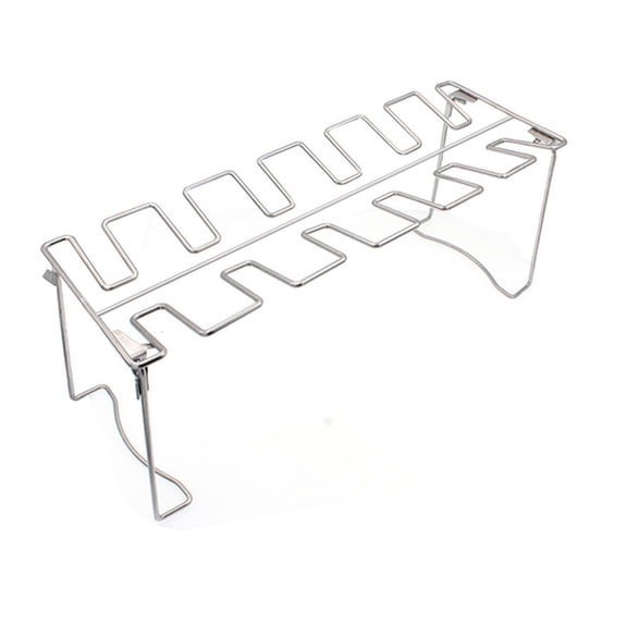ICQOVD Stainless Steel Chicken Wing Leg Rack Grill 12 Holes for BBQ