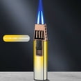 thumbnail image 1 of ICQOVD Clearance Windproof Straight Torch Blue Flame Lighter Butane Torch Turbine Torcher Inflatable Gas Windproof Lighter Refillable Butane Lighter for Outdoor Bbq Baking, 1 of 2
