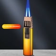 thumbnail image 1 of ICQOVD Clearance Windproof Straight Torch Blue Flame Lighter Butane Torch Turbine Torcher Inflatable Gas Windproof Lighter Refillable Butane Lighter for Outdoor Bbq Baking, 1 of 2