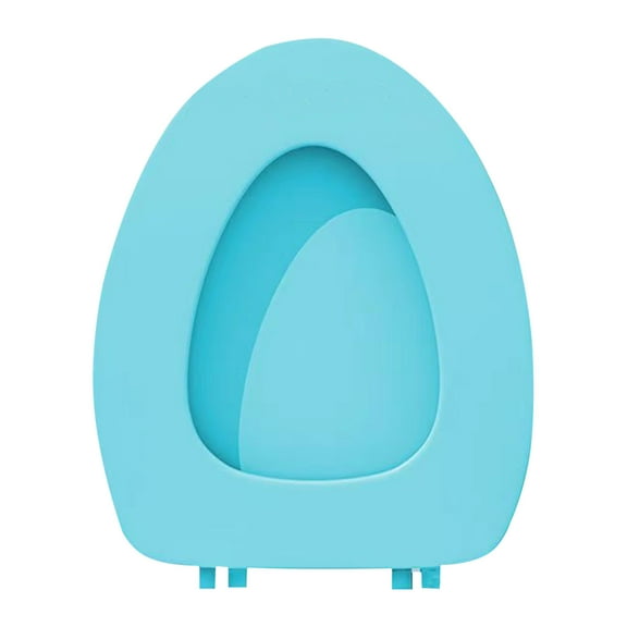 ICQOVD Clearence Soft Elongated Vinyl Toilet Seat Soft Vinyl Cover with Comfort Foam Cushioning - Fits All Standard Size Fixtures - Easy To Install