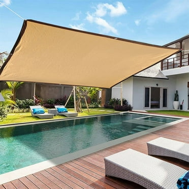 ICQOVD Clearence Sun Shade Canopy Outdoor Sunshade Swimming Pool Sun Awning Sunshine Protection Rectangle Shade Canopy Sunshine Block for Patio Garden Outdoor Facility