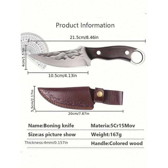 ICQOVD Convenient Camping Knife Outdoor Cutting Companion,Portable Utility Knife for Camping,Hiking and Travel,Designed for Food Prep and Daily Outdoor Use