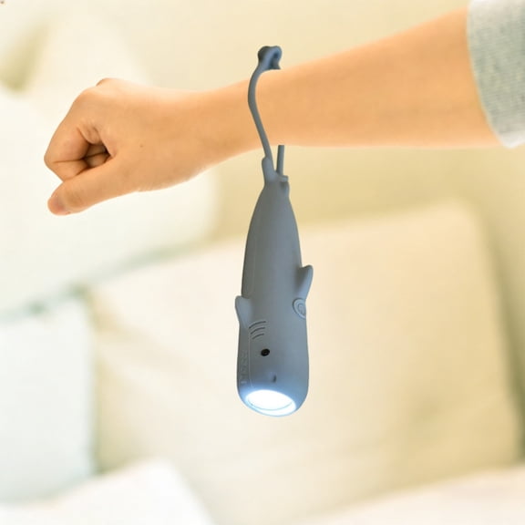 ICQOVD Cute Animal Silicone Mini Flashlight for Kids Rechargeable Outdoor Adventure Camping Light with Strap