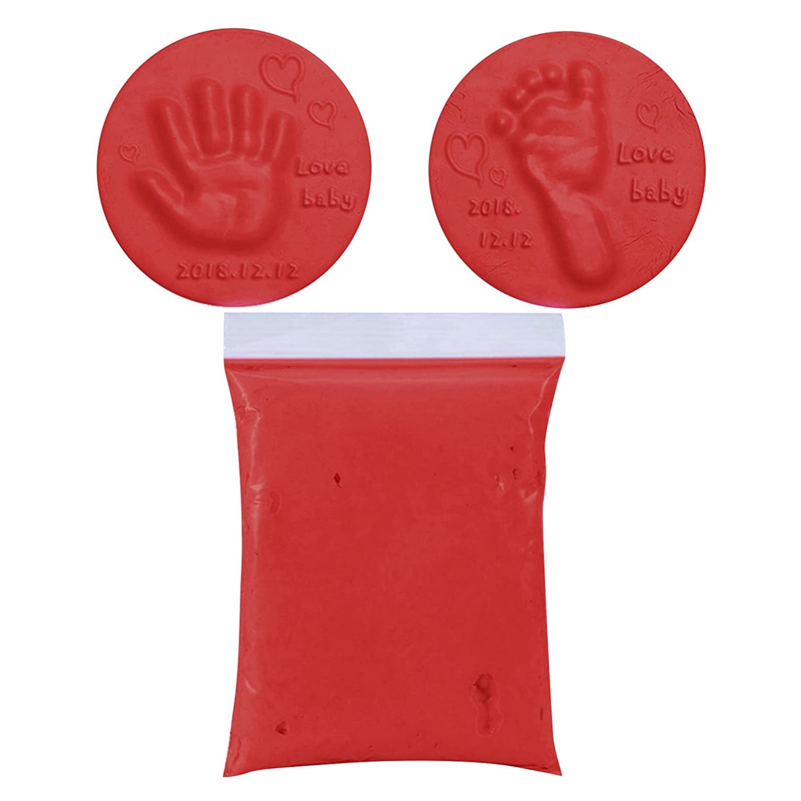 ICQOVD DIY Handprint or Footprint Clay 50g Baby Handprints Footprints