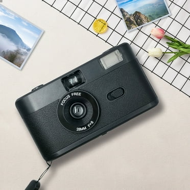 ICQOVD Half Frame Film Camera 35MM Retro Film Camera Reusable HD Gift Camera Focus- Built-in Flash Easy To Use Film AAA Battery Are Not Included