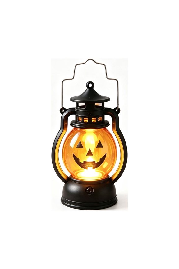Halloween Black Pumpkin LED Decorative Light for Bedroom Garden Tabletop Party Haunted House Holiday Decor