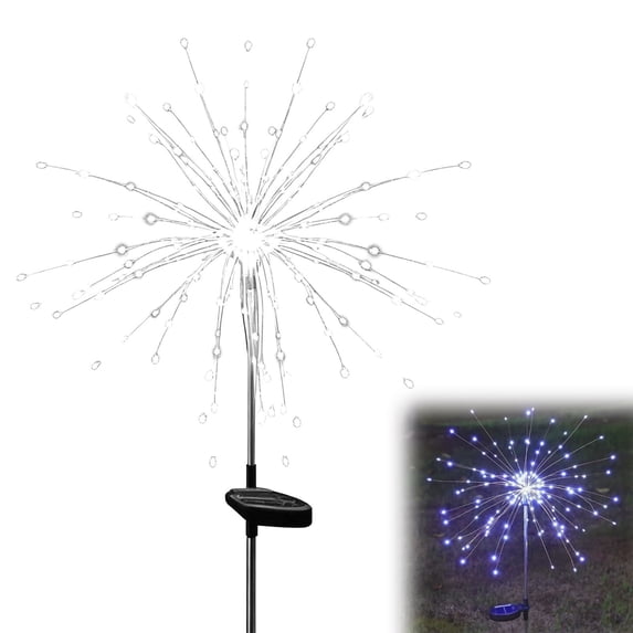 ICQOVD LED Halloween Lights,Solar Firework Dandelion Lanterns,Waterproof Decorative Garden Lights for Outdoor Landscape and Lawn,Outdoor Halloween Decorations Lights