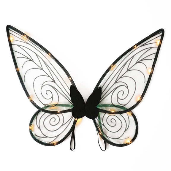 ICQOVD LED Light Photo Props for Kids Women Halloween Cosplay Birthday Foldable Angel Assistant