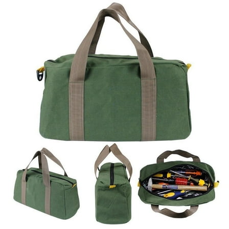 ICQOVD Mechanics Tool Bag Canvas Multi-Function Storage Hand Tool Bag Portable Toolkit