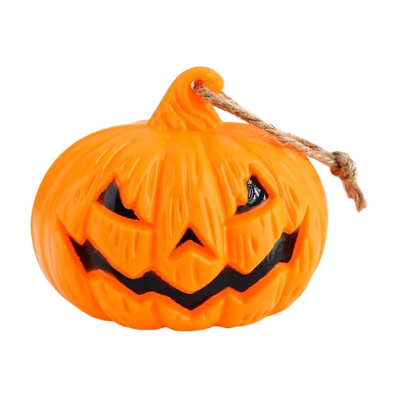 ICQOVD Mini LED Pumpkin Lantern,Battery Operated Jack O Lantern Lamp for Tabletop,Mantel,Shelf and Halloween Decorations