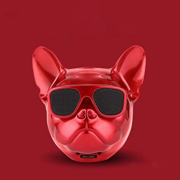 ICQOVD Mini Wireless Speaker 15W Bluetooth 4.0 FM Radio Portable Skull Design Stereo Sound Gift