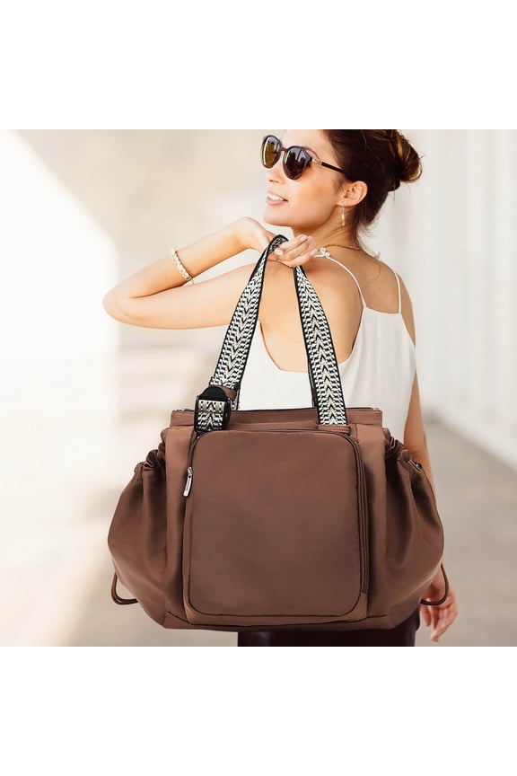 VALSEEL Multifunctional Travel Organizer Bag Women's Tote Bag One Shoulder Crossbody Bag Casual Large Capacity Handbag,Home Decor Collection