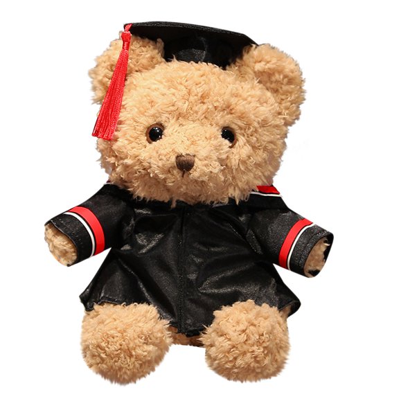 ICQOVD New 2024 Exquisite Fashion Graduation Bear Class of 2024 Graduation Plush 9 Inch Graduation Bear Gift Kindergarten Graduation Stuffed Graduation Doll with Diploma and Sash