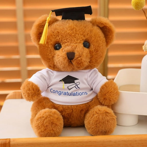 ICQOVD New 2024 Exquisite Fashion Graduation Bear Doll Hat Bear Doll Plush Toy Graduation Commemorative Gift - Holiday Gift Birthday Gift