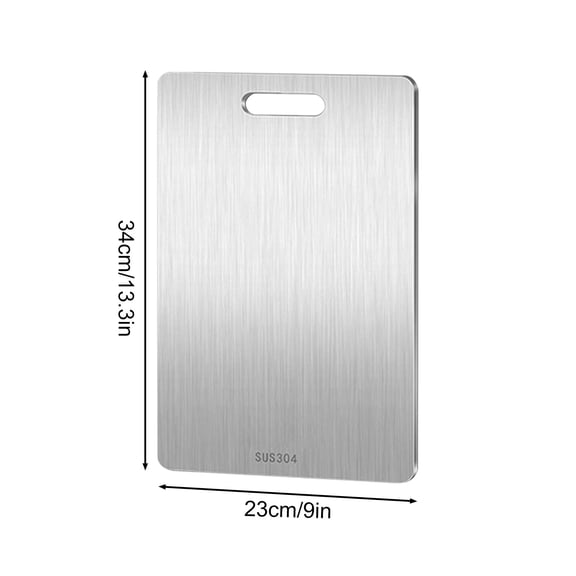 TOPRenddon New Titanium Cutting Board Titanium Cutting Boards for Kitchen 1 Pack Double-sided Food-grade Titanium Cutting Board for Cutting Meats,Home Decor Collection