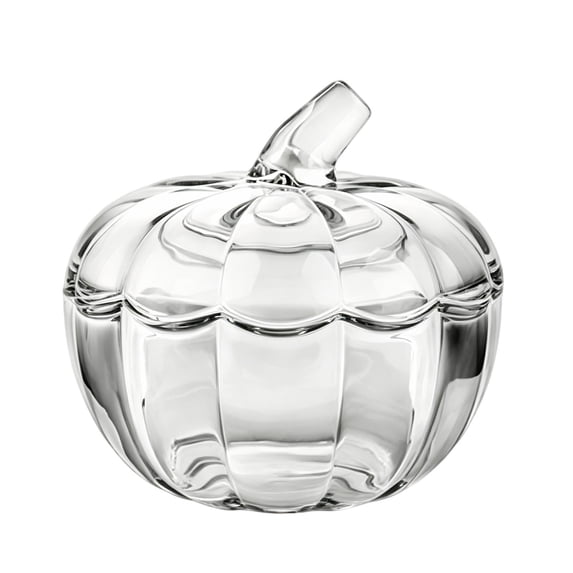 ICQOVD Pumpkin Shaped Storage Jar with Lid Decorative Tabletop Container Home Decor