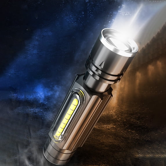 ICQOVD Rechargeable LED Flashlight 1000 Lumens Zoomable Handheld Torch with Multiple Modes for Camping Hiking Emergency