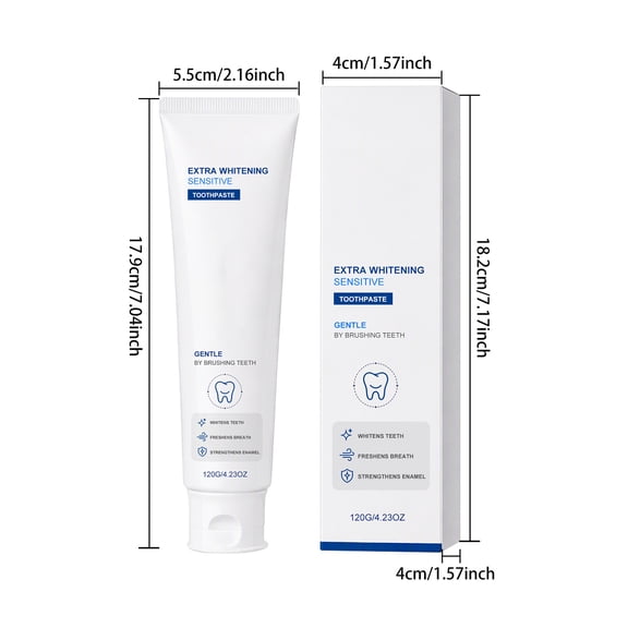 ICQOVD Sensitive Teeth Toothpaste,Gentle Mint Stain Removing Toothpaste for Sensitive Enamel and Daily Oral Care