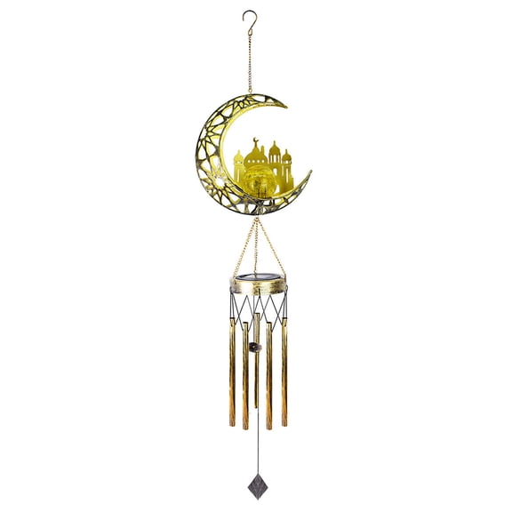 ICQOVD Solar Garden Wind Chime Light,Waterproof Hanging LED Lantern for Yard,Lawn,Porch and Landscape Decorations