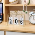 thumbnail image 1 of Feledorashia Tabletop Reused Calendar Crafts Desktop Decoration Iron Ornaments Reusable Design,Home Decor Collection, 1 of 6
