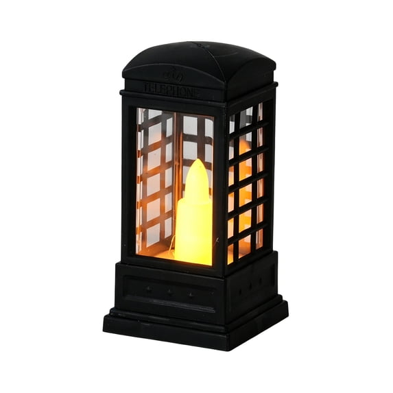 ICQOVD Telephone Booth LED Night Light,Decorative Table Lamp for Bedroom,Nursery,Desk,Shelf and Home Decor