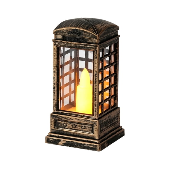 ICQOVD Telephone Booth LED Night Light,Decorative Table Lamp for Bedroom,office,Living Room and Desktop Decorations