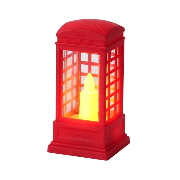 ICQOVD Telephone Booth LED Night Light,Decorative Table Lamp for Living Room,Bedroom,office and Home Decorations