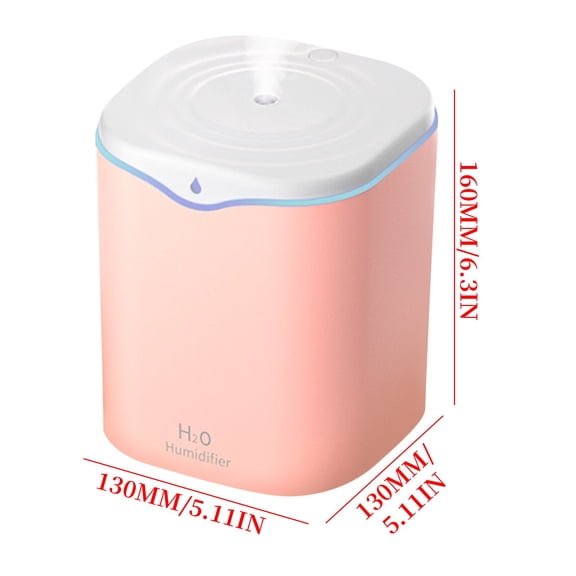 ICQOVD The New 2.2L Single Spray,Spray Humidifier Usb Silent Household Mini Aromatherapy Breath Purifier Removes Dust,Smoke,Pollutants,and Odors