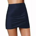 thumbnail image 1 of ICQOVD Women Bikini Bottom Tankini Swim Skirt Short Hulip Hem Beach Skrit, 1 of 4